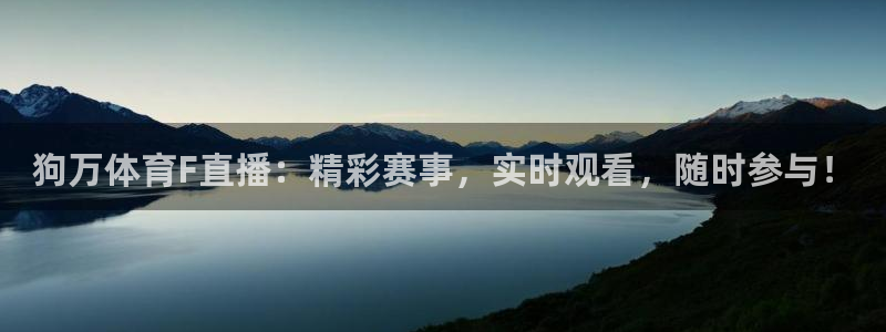 360体育无插件直播高清：狗万体育F直播：精彩赛事，实时观看，随时参与！